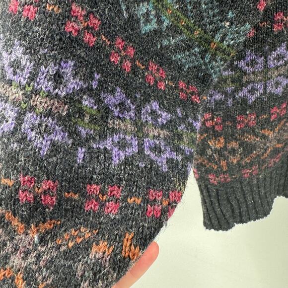 Vintage 90s Lands end made in Scotland knit Sweater - Picture 3 of 7